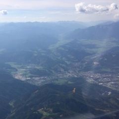 Flugwegposition um 13:30:30: Aufgenommen in der Nähe von Leoben, 8700 Leoben, Österreich in 2645 Meter